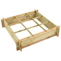 vidaXL Vyvýšený záhon 90x90x20 cm, impregnované drevo