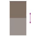 vidaXL Roleta zatemnenie Coffee 70x130 cm Šírka látky 65,7cm Polyester