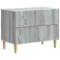 vidaXL Nočný stolík Sivá sonoma 62 x 34,5 x 48 cm Kompozitné drevo