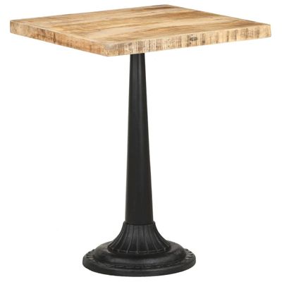 vidaXL Bistro stolík 60x60x76 cm surové mangovníkové drevo