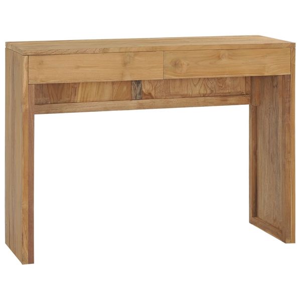 vidaXL Konzolový stolík 100x35x75 cm teakový masív