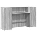 vidaXL Recepčný stôl sivý dub sonoma 180x50x103,5 cm kompozitné drevo