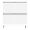 vidaXL Komoda biela 60x35x70 cm spracované drevo