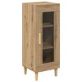 vidaXL Servírovacia skriňa Remeselný dub 34.5 x 32.5 x 90 cm