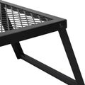 vidaXL Skladací kempingový gril 58 x 31 x 2 cm Zliatinová oceľ Čierna