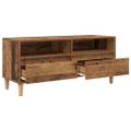 vidaXL TV skrinka 100 x 34,5 x 44,5 cm Staré drevo Kompozitné drevo