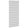 vidaXL Zebra roleta svetlosivá 105x230cm šírka látky 100,9cm polyester