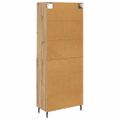 vidaXL Highboard 2 ks Remeselný dub 69,5 x 32,5 x 180 cm