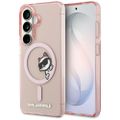 Karl Lagerfeld puzdro IML Peekaboo Choupette MagSafe pre Samsung Galaxy S26 ružová