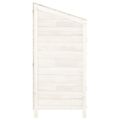 vidaXL Záhradná kôlňa biela 102x52x112 cm masívne jedľové drevo