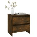 vidaXL Nočné stolíky 2 ks údený dub 45x34,5x44,5 cm drevotrieska