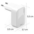 HAMA GaN, Rýchlonabíjačka, 1x USB-C PD/QC, 30W, bi