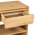 vidaXL Konzolový stolík SAUDA dub 89,5x36,5x73 cm borovicový masív