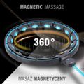Masážna hula hoop HMS HHM17 so závažím, magnetmi a počítadlom čierna/mätová