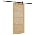 vidaXL Posuvné dvere ORKDAL 86 x 198,5 cm Borovicový masív Prírodná