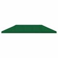 vidaXL Kryt na altánkovú strechu 6 x 3 m Zelená Polyester 190 gsm