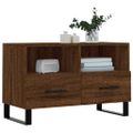vidaXL TV skrinka hnedý dub 80x36x50 cm spracované drevo