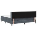 vidaXL Posteľ s pružinovým rámom Tmavo šedá 200 x 180 cm Zamat