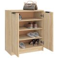 vidaXL Botník dub sonoma 59x35x70 cm spracované drevo