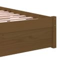 vidaXL Posteľný rám medovo-hnedý masívne drevo 90x200 cm