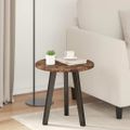 vidaXL Vrchná doska Ø 40 x 1,5 cm Okrúhly Kompozitné drevo Dymový dub