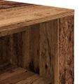 vidaXL Lavica na topánky staré drevo 100x35x45 cm kompozitné drevo