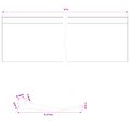vidaXL Tesnenie garážových dverí Čierna 52 x 2 mm 3 m PVC