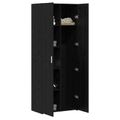 vidaXL Highboard Čierny dub 70 x 42,5 x 185 cm