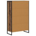 vidaXL Knižnica 99.5 x 30 x 108.5 cm Kompozitné drevo Staré drevo