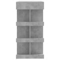 vidaXL Barový stôl+regál betónovo sivý 100x50x101,5cm kompozitné drevo