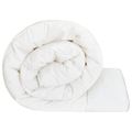 vidaXL Paplón TRIER 155x220 cm Leto 140 GSM 100% austrálska vlna Biela