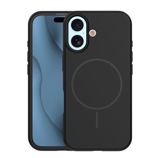 Tenké silikónové Mag puzdro pre iPhone 17 6,3" / 18 6,3" čierne