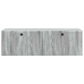vidaXL Nástenná TV skrinka 98 x 41 x 30 cm Sivý Sonoma