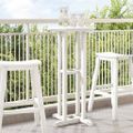 vidaXL Barový stôl Biela 55 x 55 x 107 cm Polyetylén