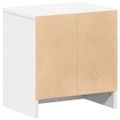 vidaXL Nočný stolík biely s zásuvkou 39x28x41 cm