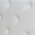 vidaXL Posteľ s matracom, biela, umelá koža 140x200 cm