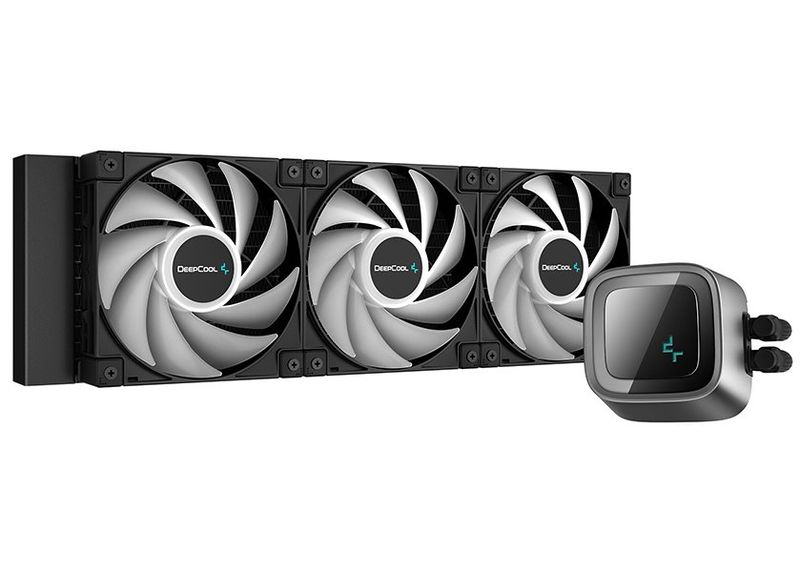 DEEPCOOL vodný chladic LS720 / 3x120 mm fan / ARGB / Intel i AMD Vodný chladic, pre CPU, pre Intel i AMD, 3x 120mm ARGB ventilátor, socket 2066, 2011-3, 2011, 1700, 1200, 115x, sTRX4, sTR4, AM5,