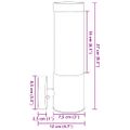 vidaXL Exteriérové nástenné svietidlo 2 ks Strieborná 12 x 8,5 x 27 cm