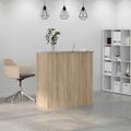 vidaXL Recepčný pult, dub sonoma, 100x50x103,5 cm, imitácia dreva