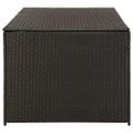 vidaXL Záhradný úložný box hnedý 180x90x70 cm polyratanový