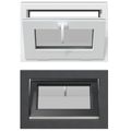 vidaXL Podkrovné okno RISOR 60 x 40 cm PVC a sklo