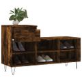 vidaXL Botník dymový dub 102x36x60 cm spracované drevo