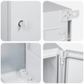 vidaXL Ovládacia skriňa Sivá 57 x 23 x 60 cm ABS plast