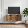 vidaXL Nástenná TV skrinka Nástenný Staré drevo 78,5 x 41 x 30 cm