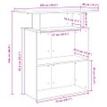 vidaXL Recepčný stôl staré drevo 100x40x104 cm kompozitné drevo