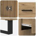 vidaXL Highboard 2 ks Remeselný dub 69,5 x 34 x 180 cm