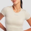 Dámske tričko Cropped Aura Grey - GymBeam, veľkosť M