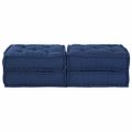 vidaXL Modulová pohovka 2 ks Látka Indigo 140 x 70 x 36 cm