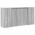 vidaXL Recepčný stôl sivý dub sonoma 200x50x103,5 cm kompozitné drevo