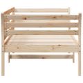 vidaXL Denná posteľ s matracom 80x200 cm masívna borovica